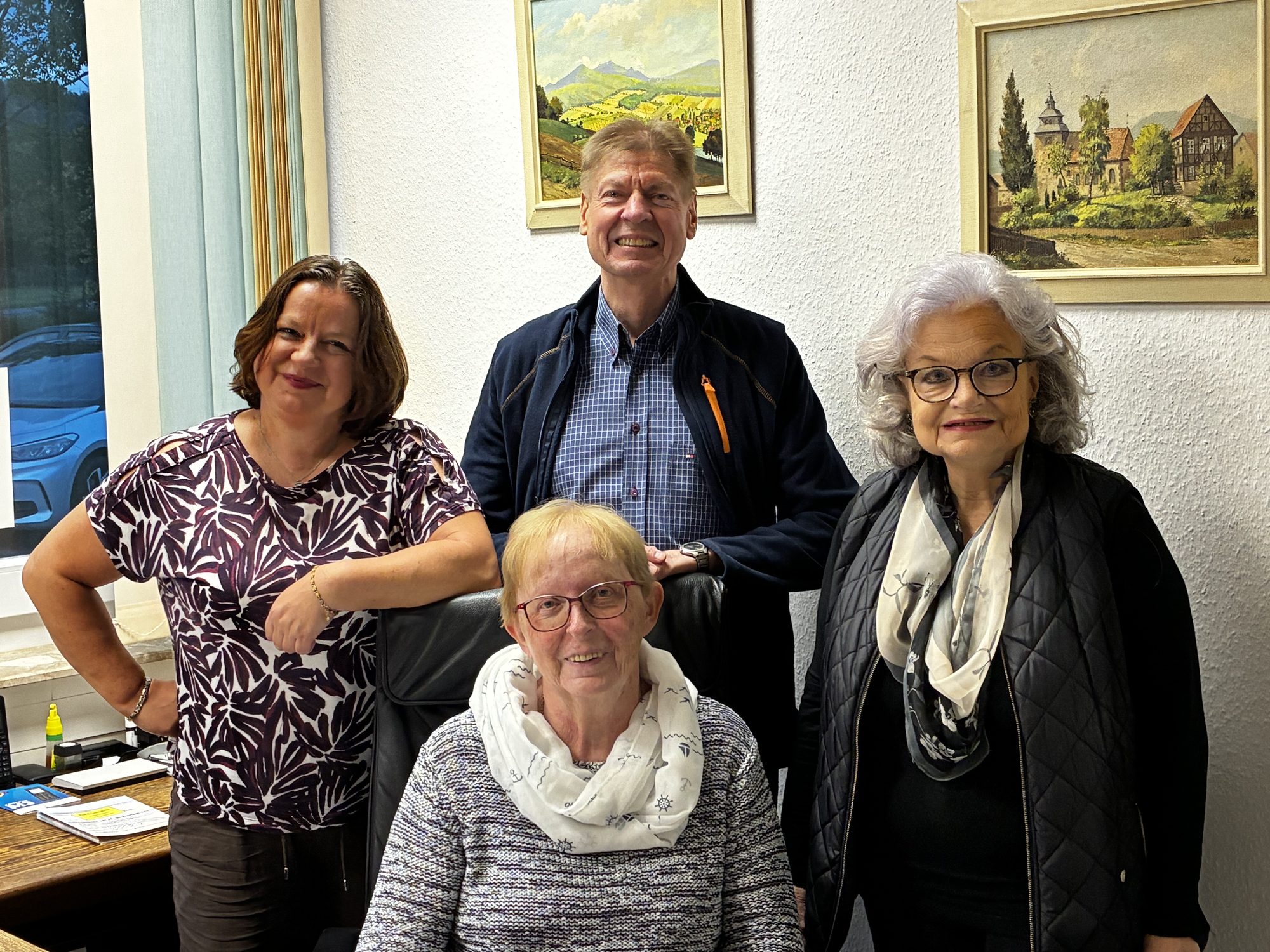 Vorstand der FWG-BsP: Ursula Köwing, Klaus-Werner Hanelt, Sandra Ograbek und Ingrid Rosenthal